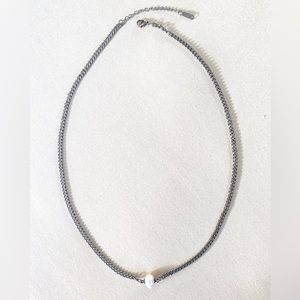 Stainless Steel & Freshwater Pearl Necklace Unisex